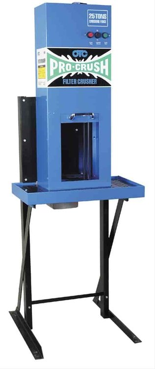 Oil Filter Crusher Elect/Hydraulic