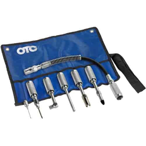 Quick Connect Greasing Accessory Kit 7-Piece Includes: