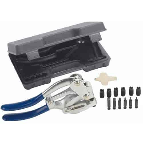 Hole Punch Pliers Kit Pierce Up To 14 Gauge Steel