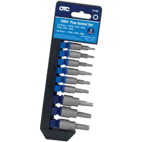 Torx Plus Socket Set 9-Piece Includes:
