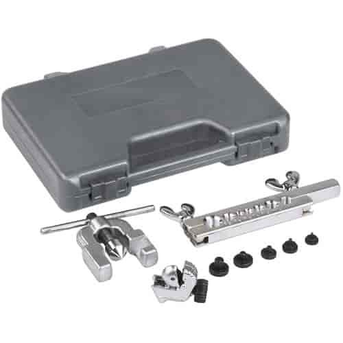 Double Flaring Tool Set Designed For Steel Brake Lines Where Double Flaring Is Required