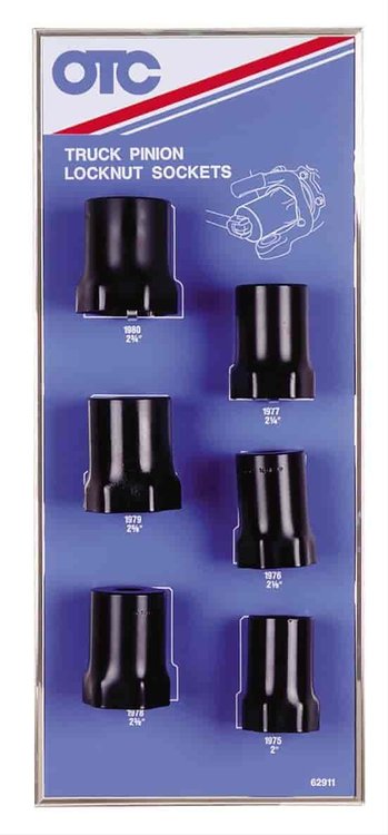 Pinion Locknut Socket Display With Tools And Board