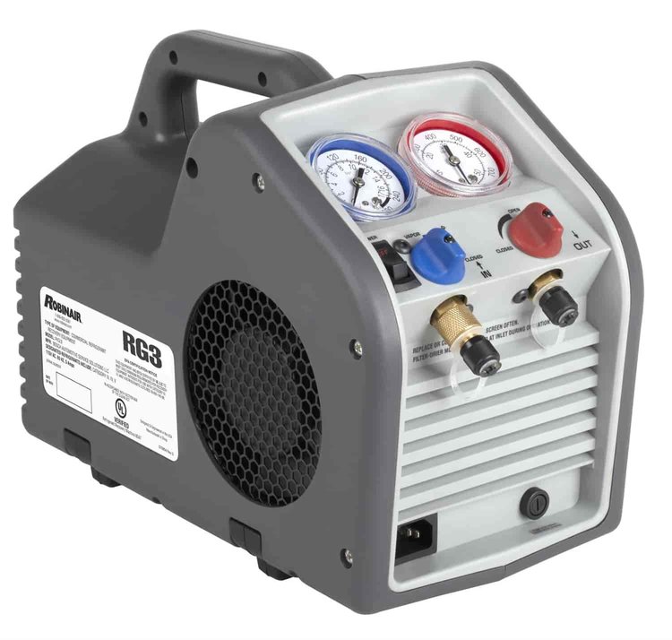 Robinair RG3 Portable Refrigerant Recovery Machine [CFC, HFC, HCFC, R-410A]