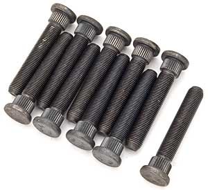 8010 Press-In Wheel Stud Set, 1/2 in.- 20 x 3 in., .625 Knurl