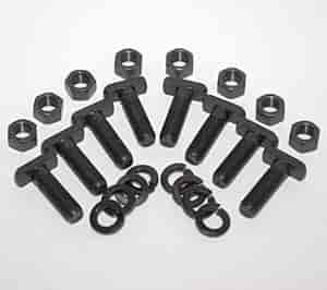 Backing Plate Fastener Kit 8 Each: 1/2" T-Bolts, 1/2" Lock Washers, 1/2" Nuts
