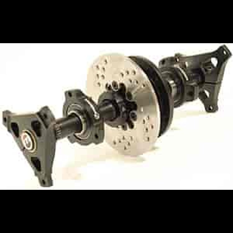 Complete Junior Dragster Axle Assembly Includes: Free Spinning Performance Bearings