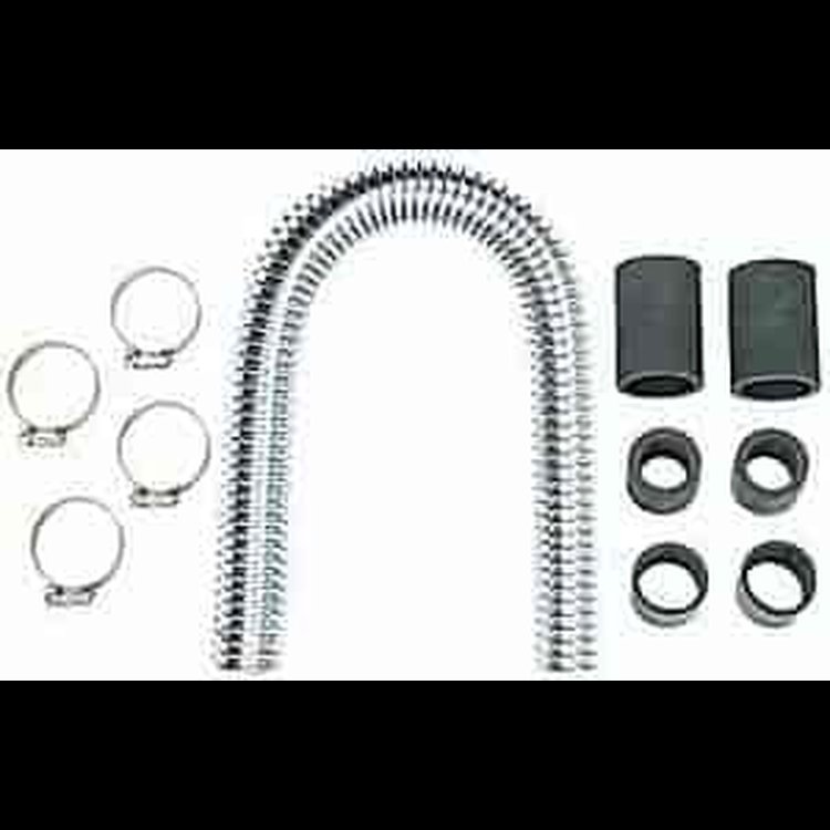 GFLEX Radiator Hose Kit 1-3/4" Dia. x 12" Long, Chrome