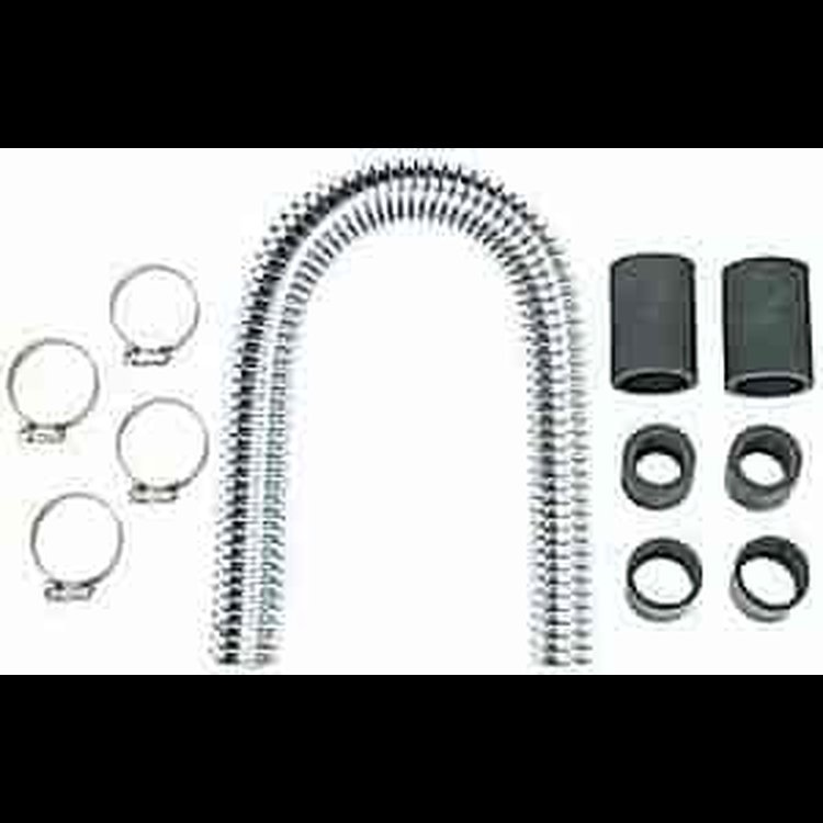 GFLEX Radiator Hose Kit 1-3/4" Dia. x 48" Long, Chrome