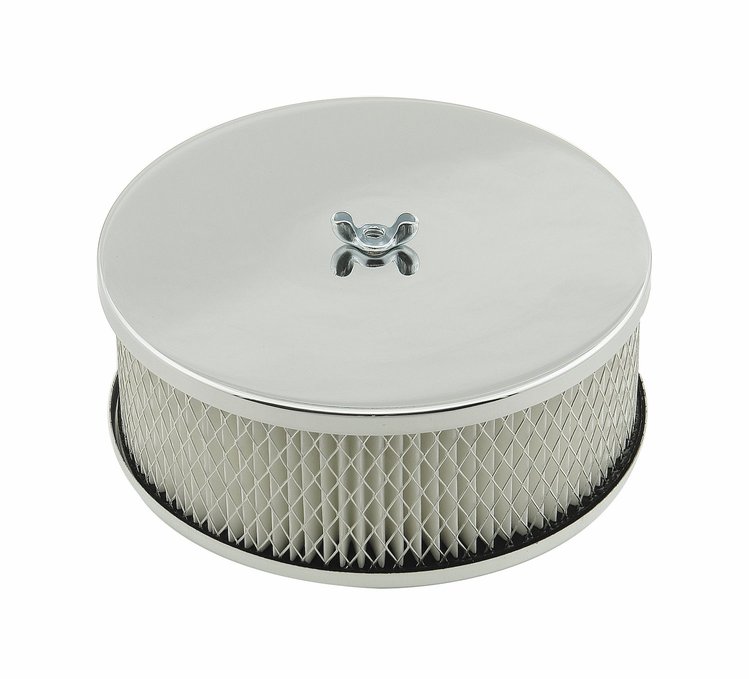 Chrome-Plated Easy-Flow Air Cleaner 6-1/2" Diameter
