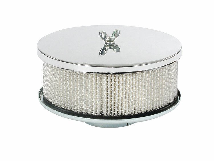 Chrome-Plated Easy-Flow Air Cleaner 6-1/2" Diameter