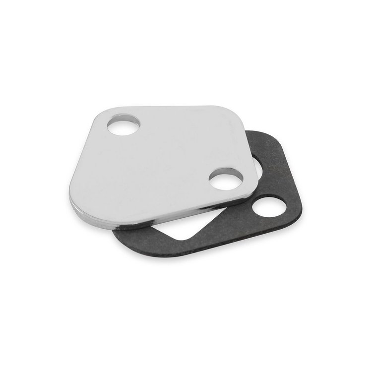 Fuel Pump Block-Off Plate BB-Chevy & Most V6/V8 with 1-3/4" Bolt Spacing