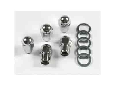 Chrome Lug Nuts - Mag/Custom Thread Size: 1/2" -20 RH