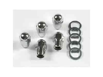 Chrome Lug Nuts - Mag/Custom Thread Size: 1/2" -20 RH