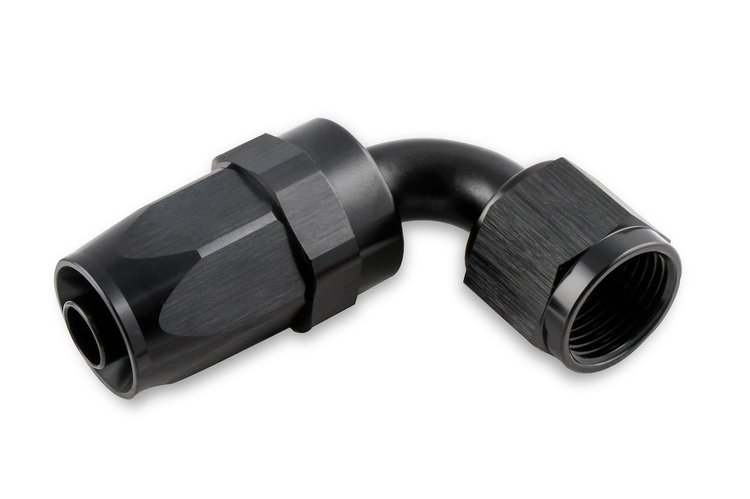 90-DEG HOSE END -10 BLACK