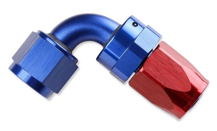 90-DEG HOSE END -10 RED/B