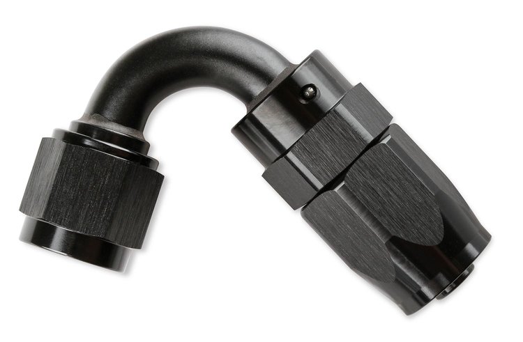 120-DEG HOSE END -6 BLACK