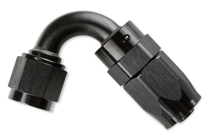 120-DEG HOSE END -8 BLACK