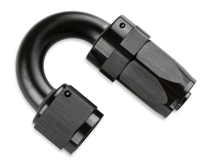 180-DEG HOSE END -12 BLCK