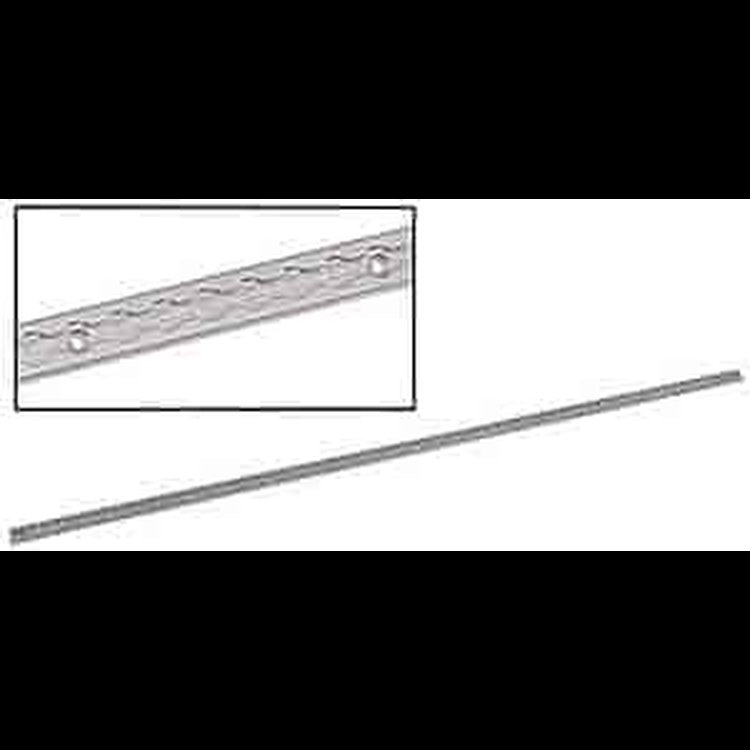 6" Section of Anchortrax Track Silver aluminum finish