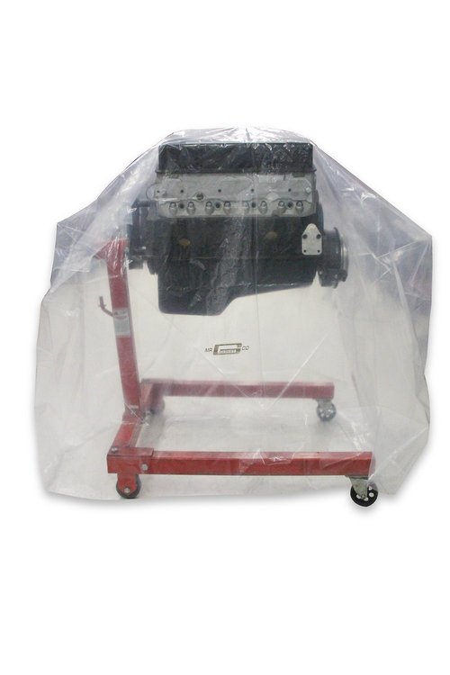 Engine Storage Bag for Fully Dressed Big Block Engines [48 in. x 35 in. x 34 in., Clear Poly]