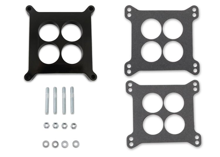 Phenolic Carb Spacer Square Flange - 4-Hole