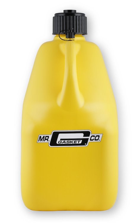 36951G 5-Gallon Square Plastic Utility Jug [Yellow, With Filler Hose]