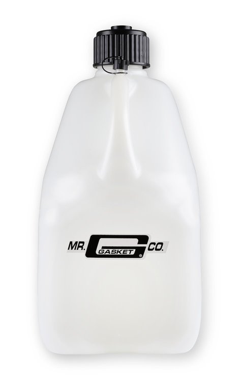 36953G 5-Gallon Square Plastic Utility Jug [White, With Filler Hose]