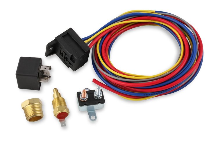 Single Electric Fan Harness & Relay Kit