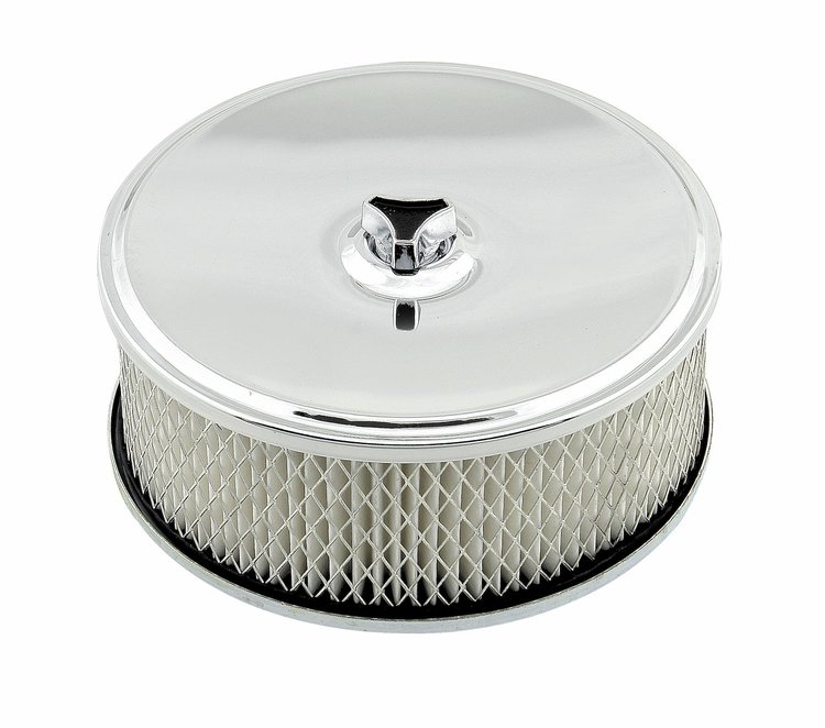 Chrome-Plated Deep-Dish Air Cleaner 6-1/2" Diameter