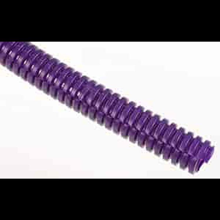 Convoluted Tubing with Tie Straps Purple