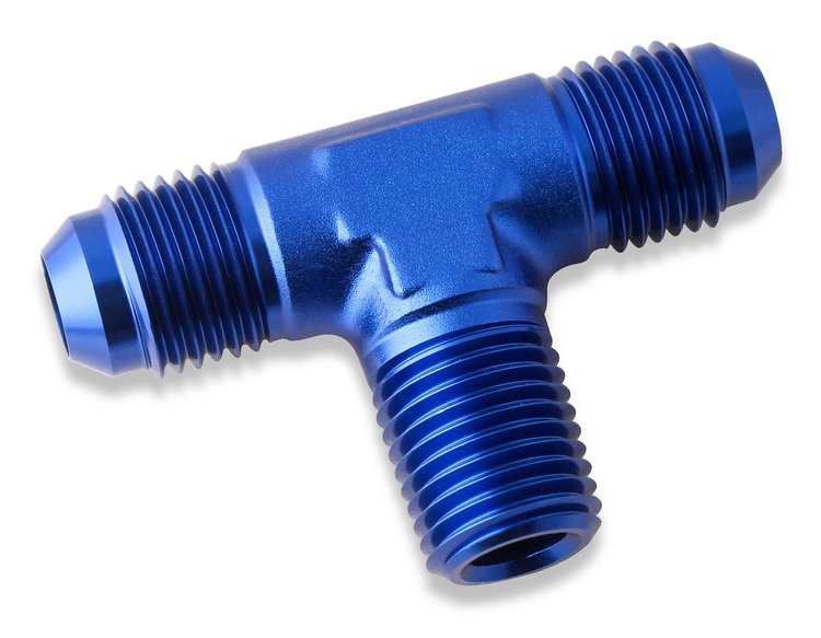 TEE -6 MALE WITH 1/4 NPT