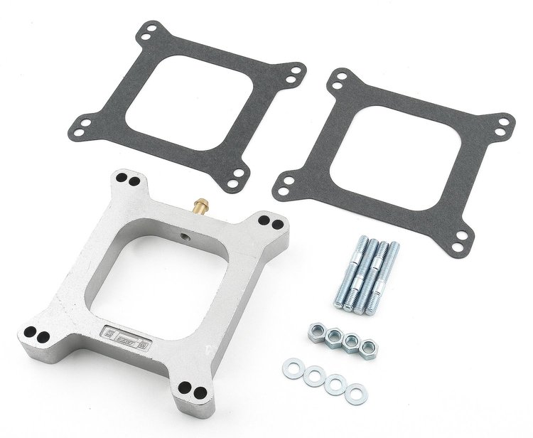 Aluminum Carb Spacer Kit 1" Open Center with 3/8" PCV Tube