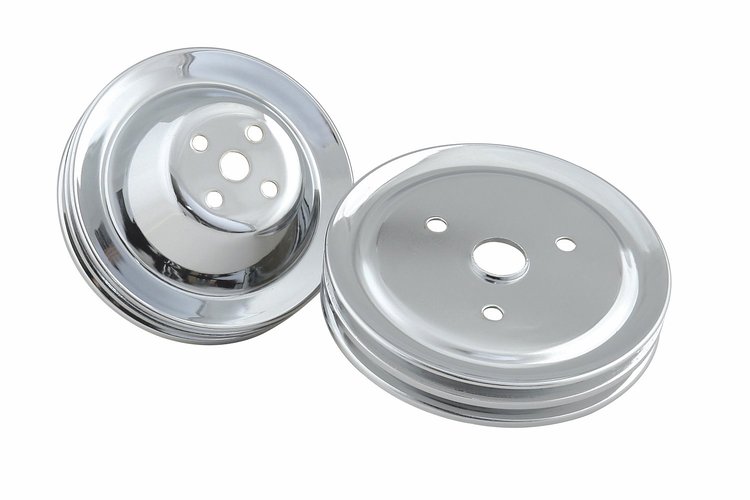 Chrome Pulley Set 1955-68 Small Block Chevy