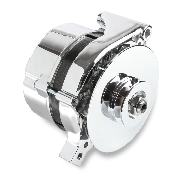 Chrome Alternator 1965-85 Ford