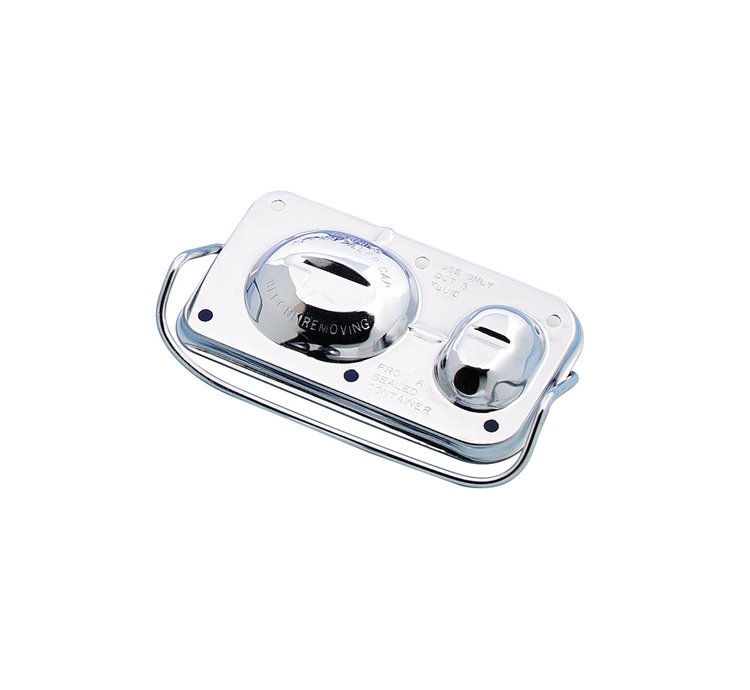 Master Cylinder Cover 3" x 5-5/8" Steel, GM