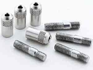 Clear Aluminum Carb Nuts