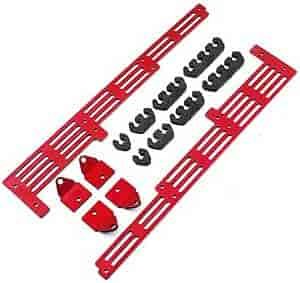 Wire Divider Brackets Anodized Red