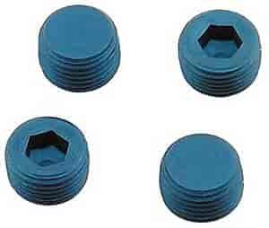 Blue Pipe Plugs 3/8" NPT Hex Head