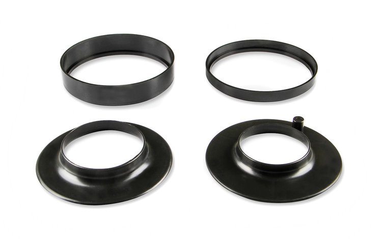 Adapts 5-1/8" Air Cleaner to 3" or 2-5/8" Carb Necks 2-Spacers for up to 1-1/2" Height