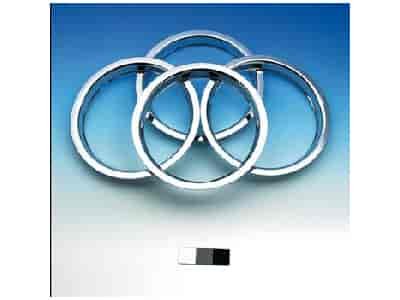 CHROME TRIM RING 15" (4)