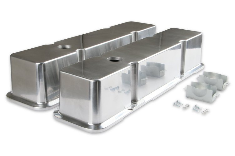 Die-Cast Polished Aluminum Valve Covers 1958-1986 SB-Chevy 283-400