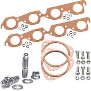 Copper Exhaust and Collector Gaskets with Stainless Steel Header Stud Kit BB-Chevy