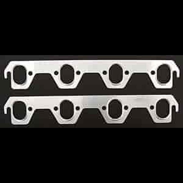 Embossed Aluminum Exhaust Gaskets SB-Ford Oval Port