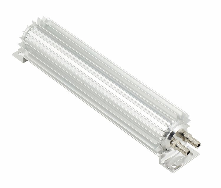 Dual Pass Transmission Cooler Finned Aluminum Length: 12"