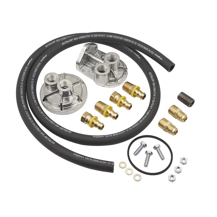 Remote Single Oil Filter Kit Fits Buick, Chevy, Oldsmobile V8/Inline 6