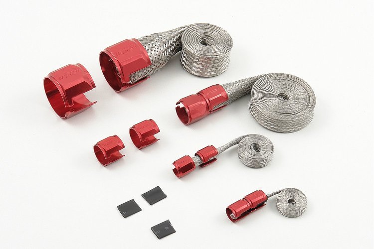Braided Hose Kit Red