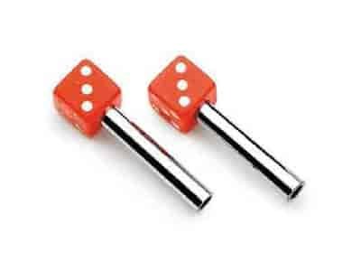 DICE DOOR LOCK KNOBS RED