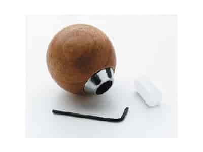 Wood Shifter Knob Fits 1/2" to 5/16" Threads