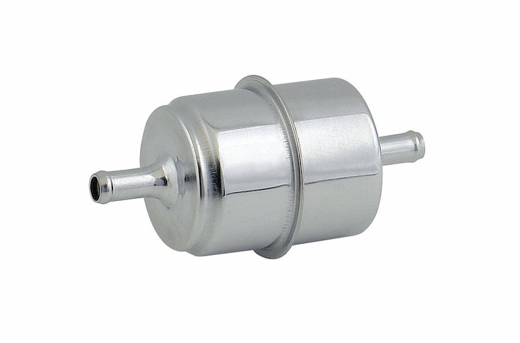 9745 Mr. Gasket Chrome Fuel Filter - Fits 5/16 Inch Hose