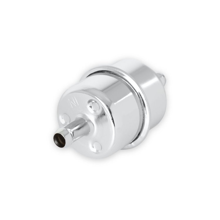 Chrome Fuel Filter for 3/8" Hose